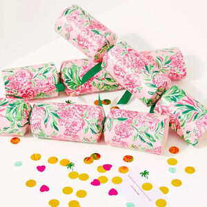 N.I.B. Lilly Pulitzer G.W.P. Poppers Confetti Scrunchies 6 Pieces
